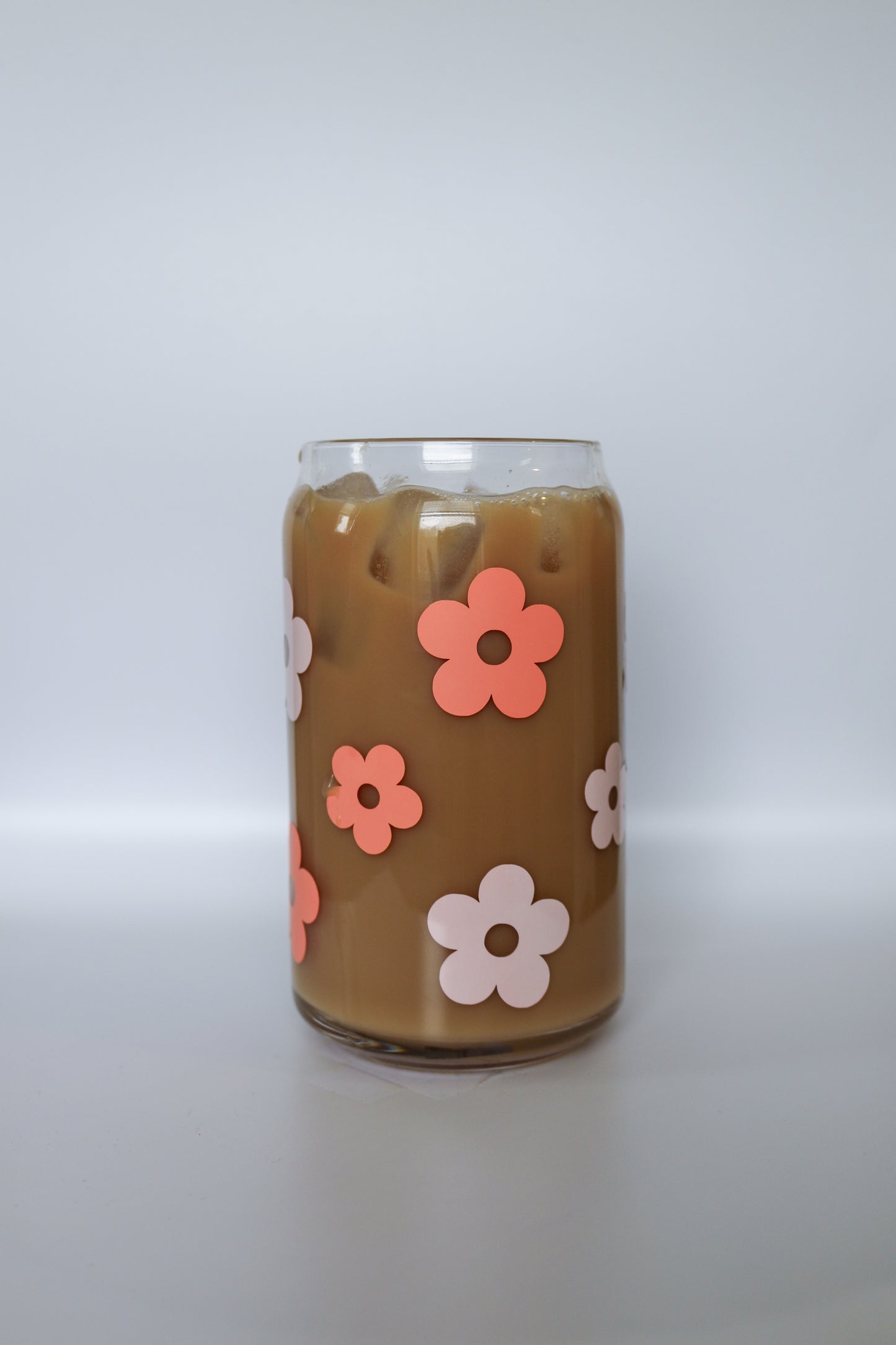 Retro Daisy Glass Can