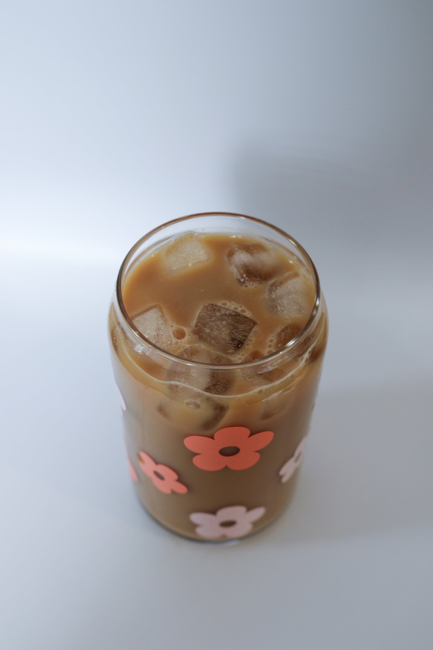 Retro Daisy Glass Can