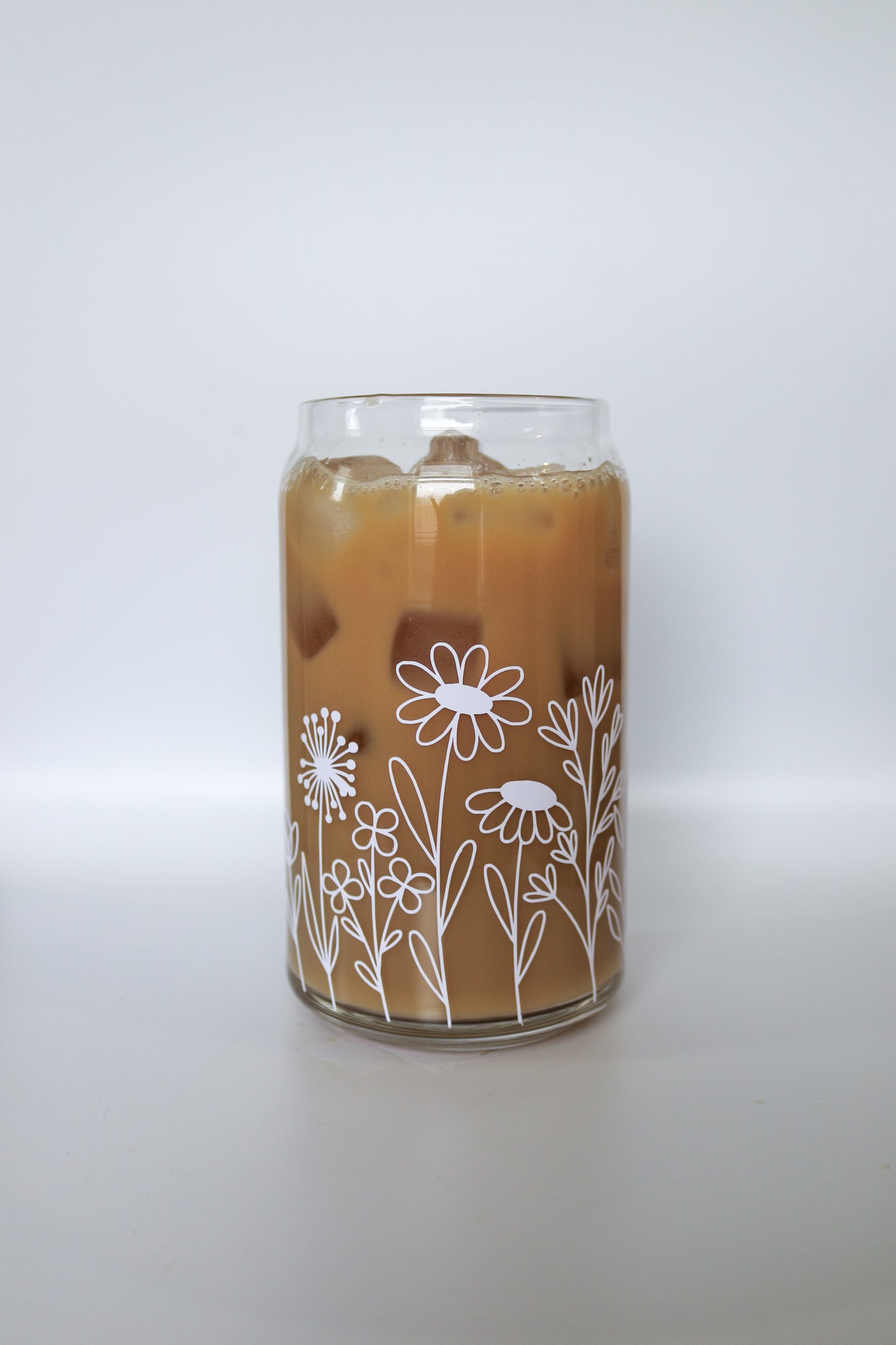 Wildflower Glass Can