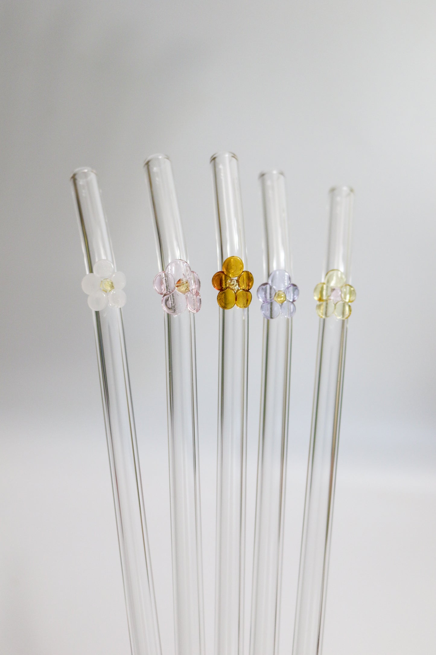Flower Glass Straw