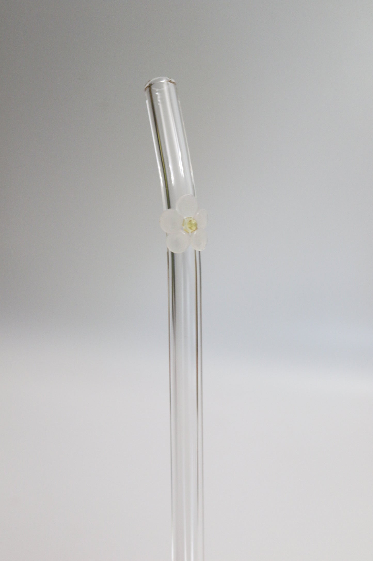 Flower Glass Straw