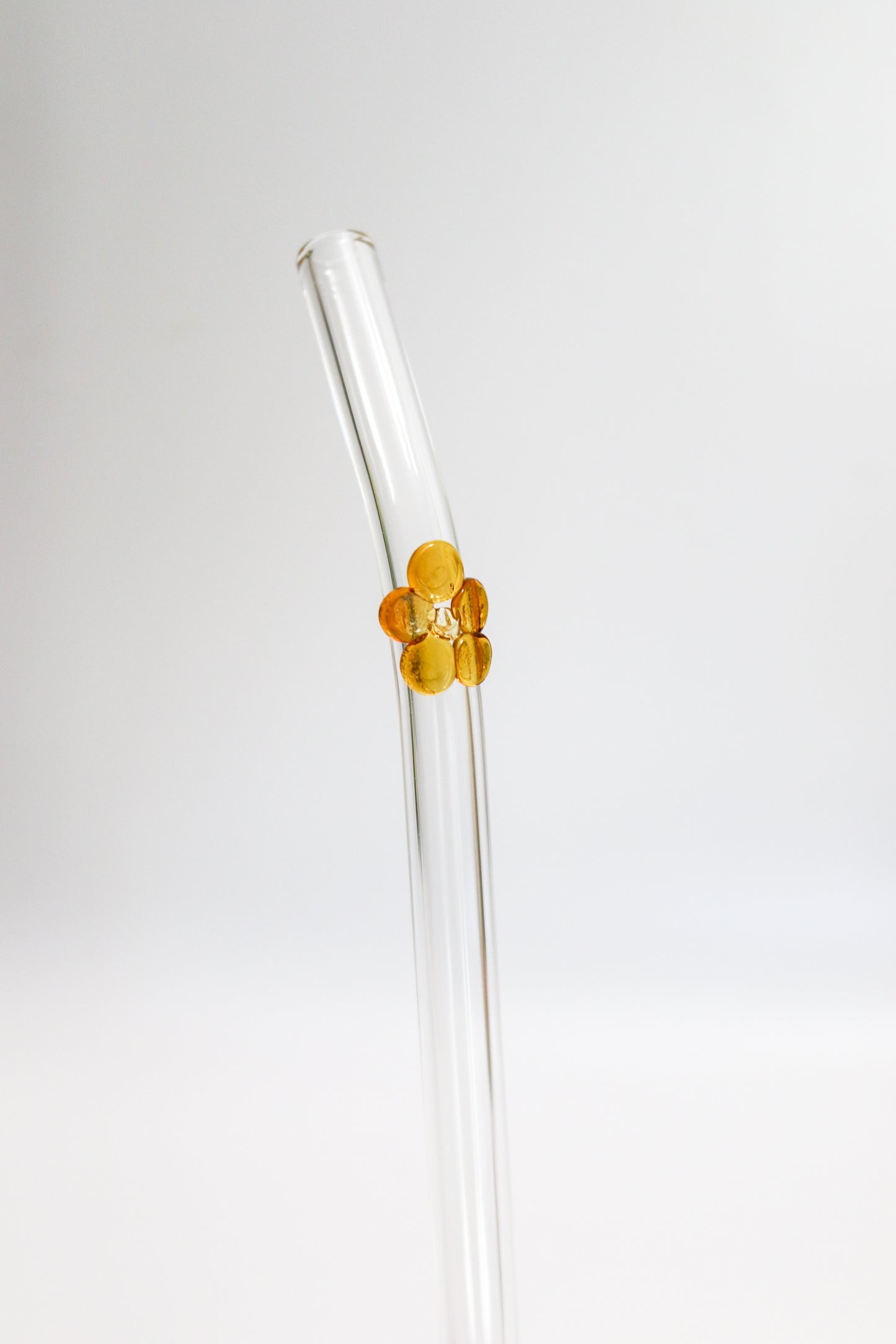Flower Glass Straw