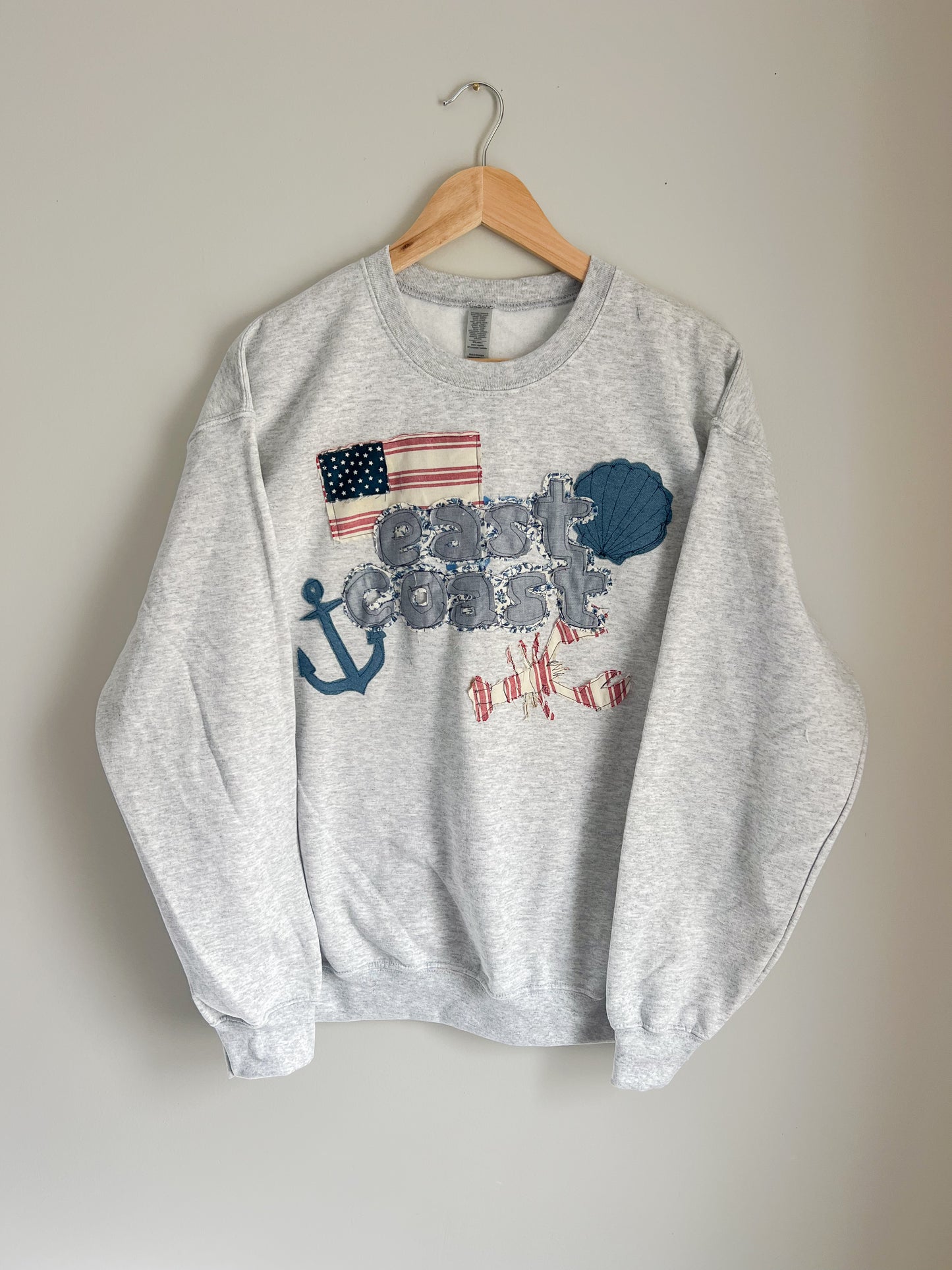 East Coast Patchwork Crewneck
