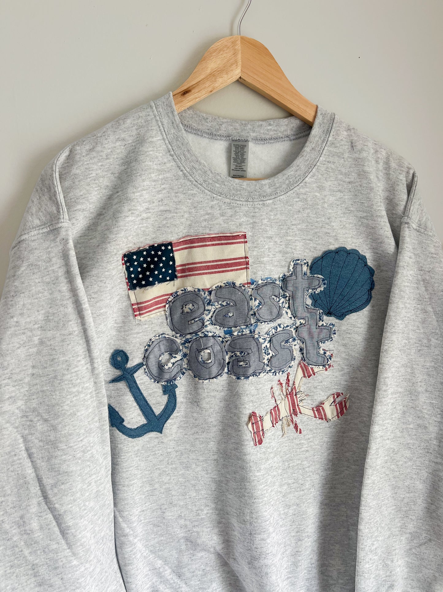East Coast Patchwork Crewneck