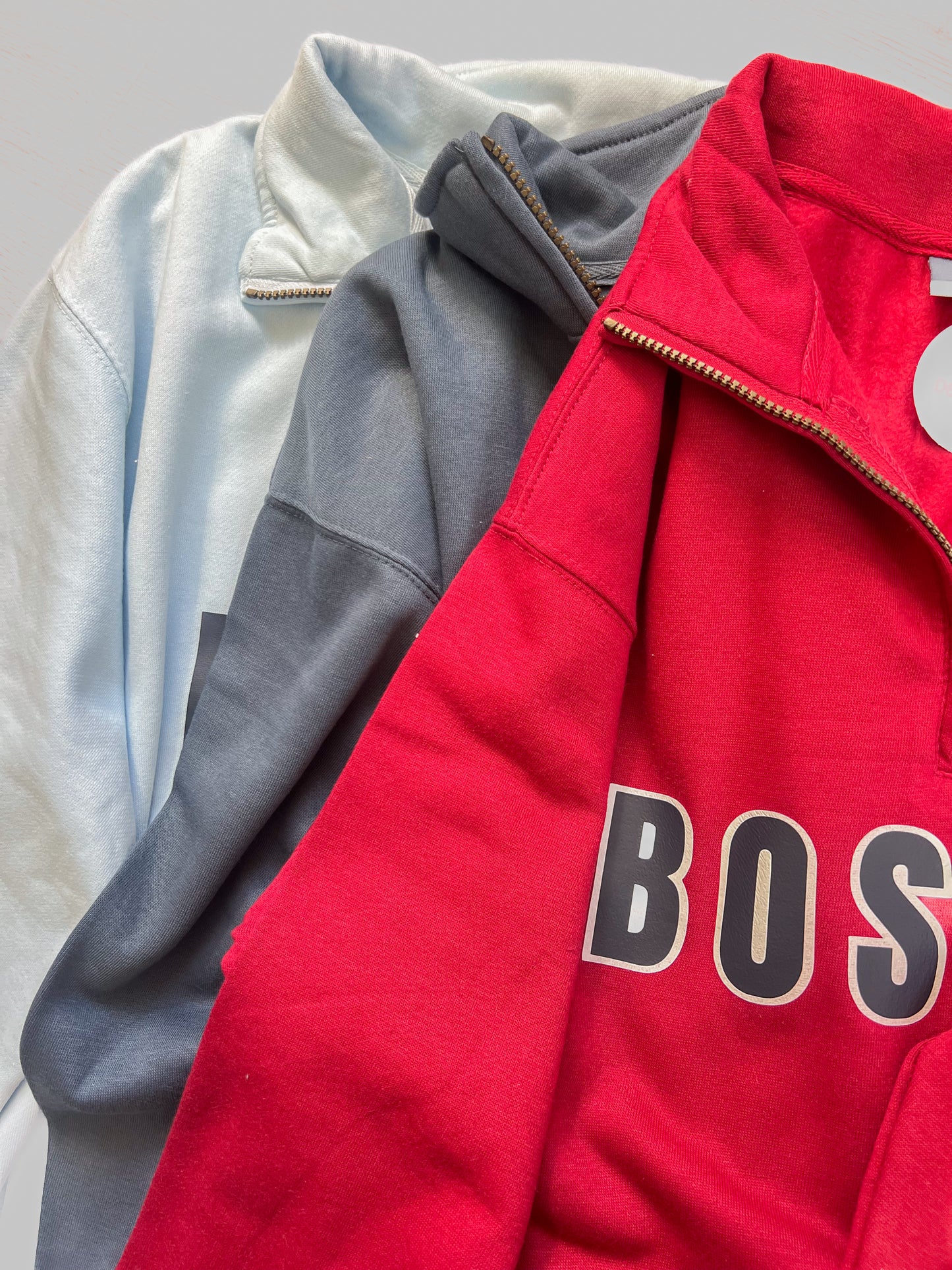 Boston Quarter Zip (Arctic Blue)