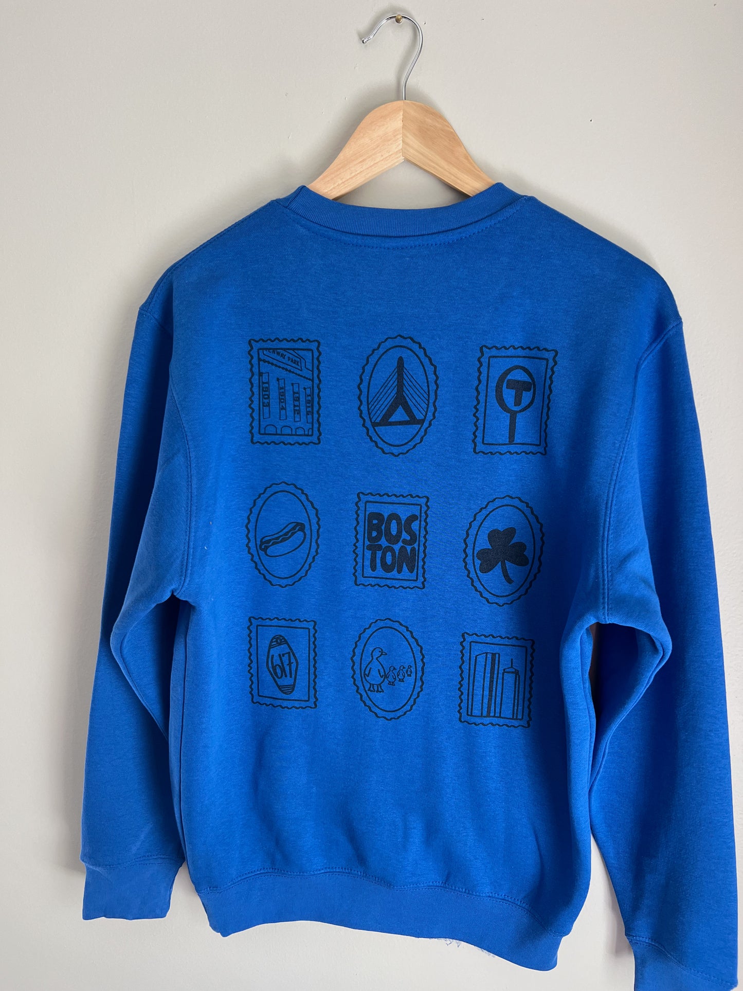 Boston Stamp Crewneck (Navy Ink)