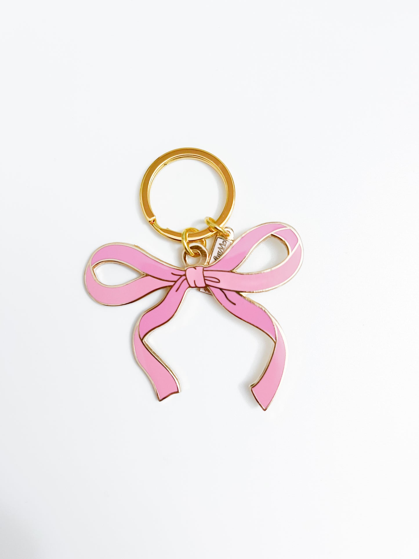 Pink Bow Keychain