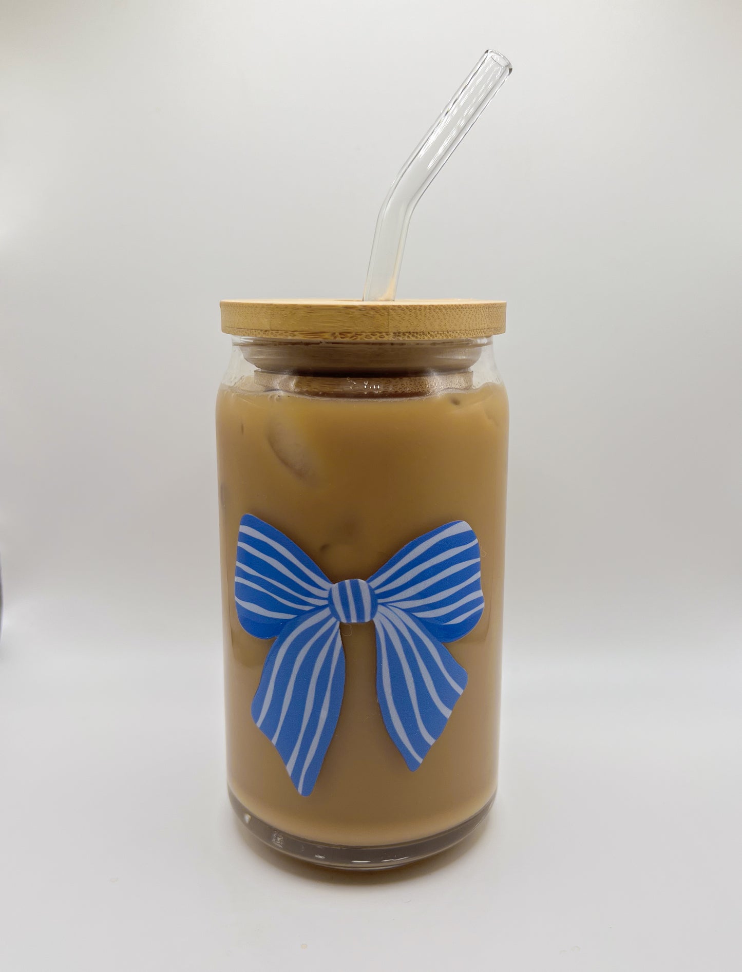 Stripped Bow Glass Can
