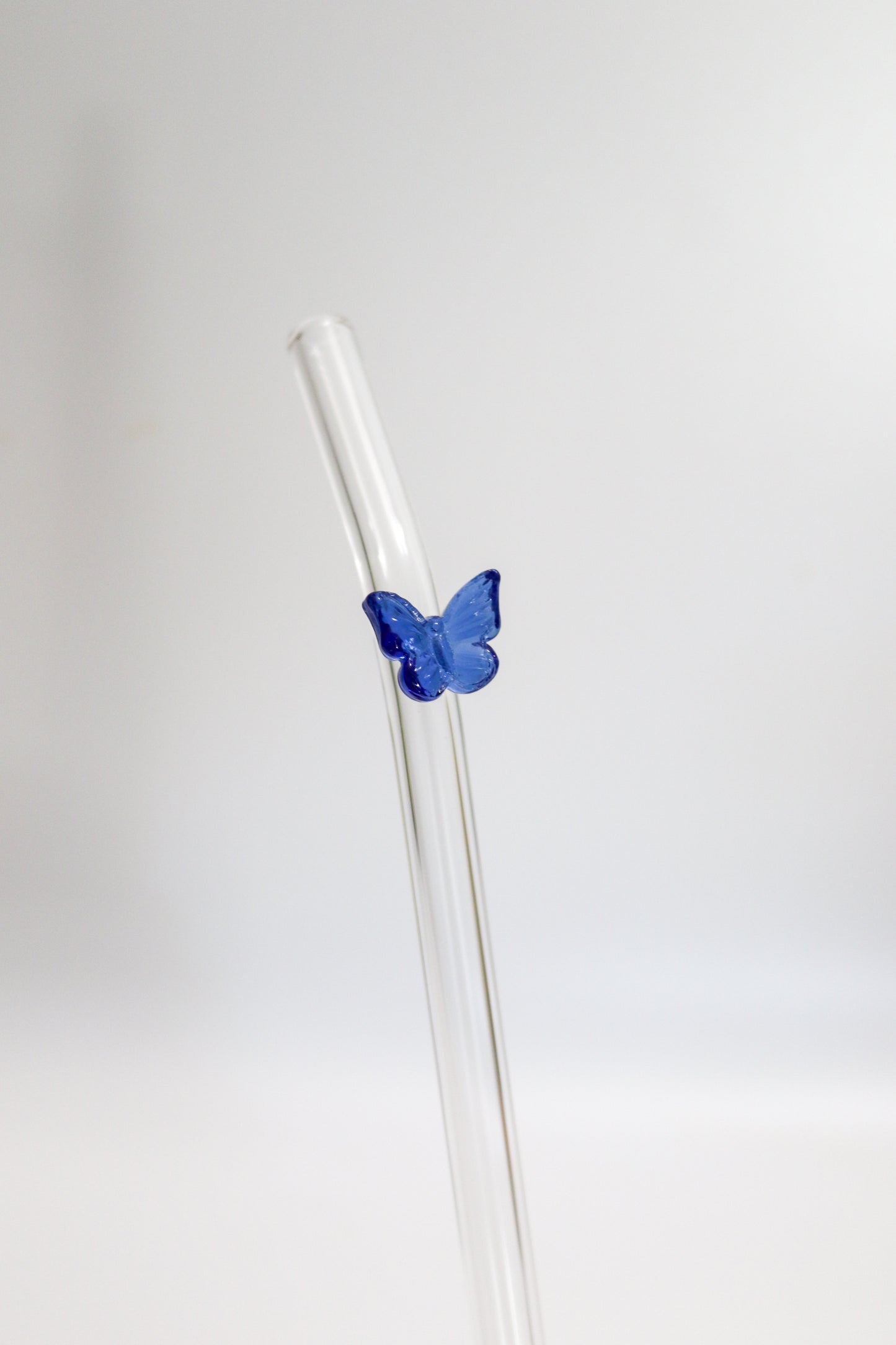 Butterfly Glass Straw