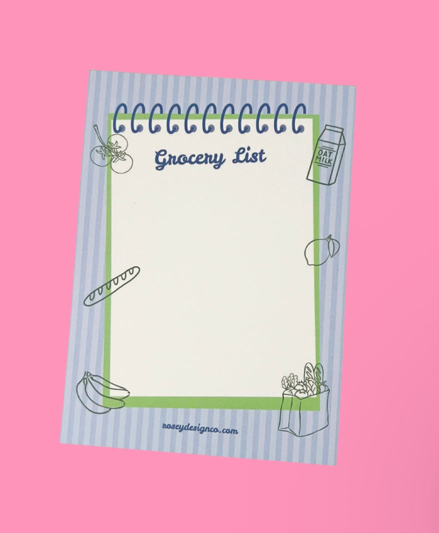 Grocery List Notepad
