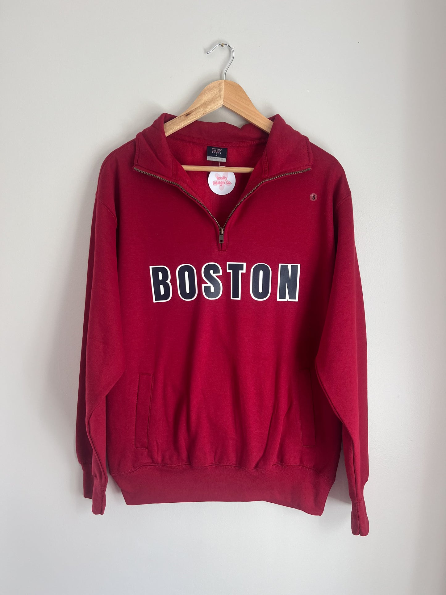 Boston Quarter Zip (Red)