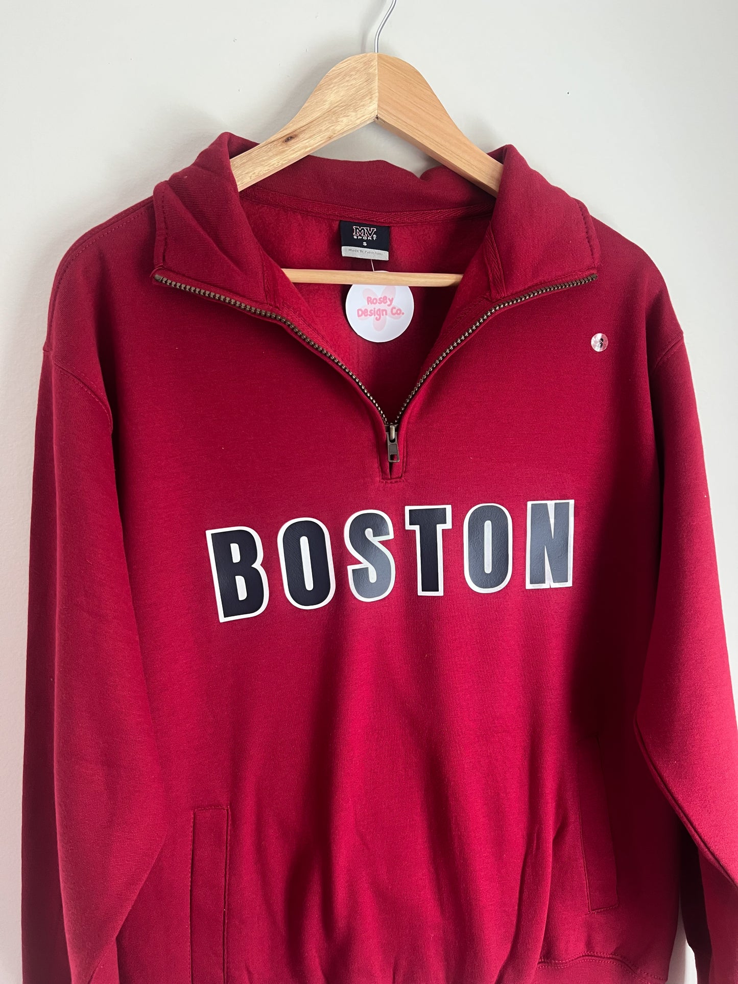 Boston Quarter Zip (Red)