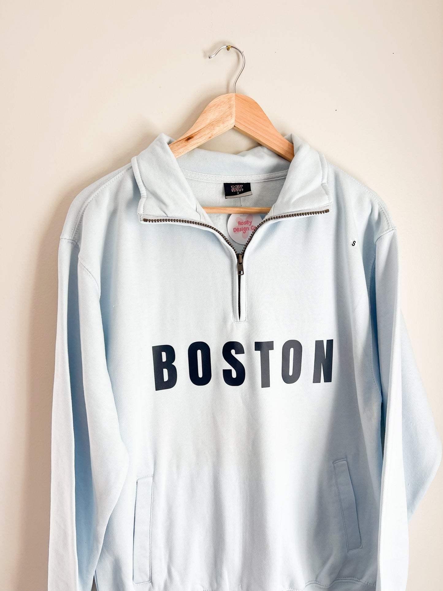 Boston Quarter Zip (Arctic Blue)