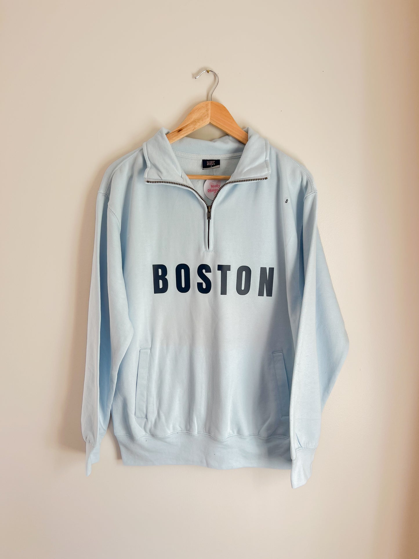 Boston Quarter Zip (Arctic Blue)