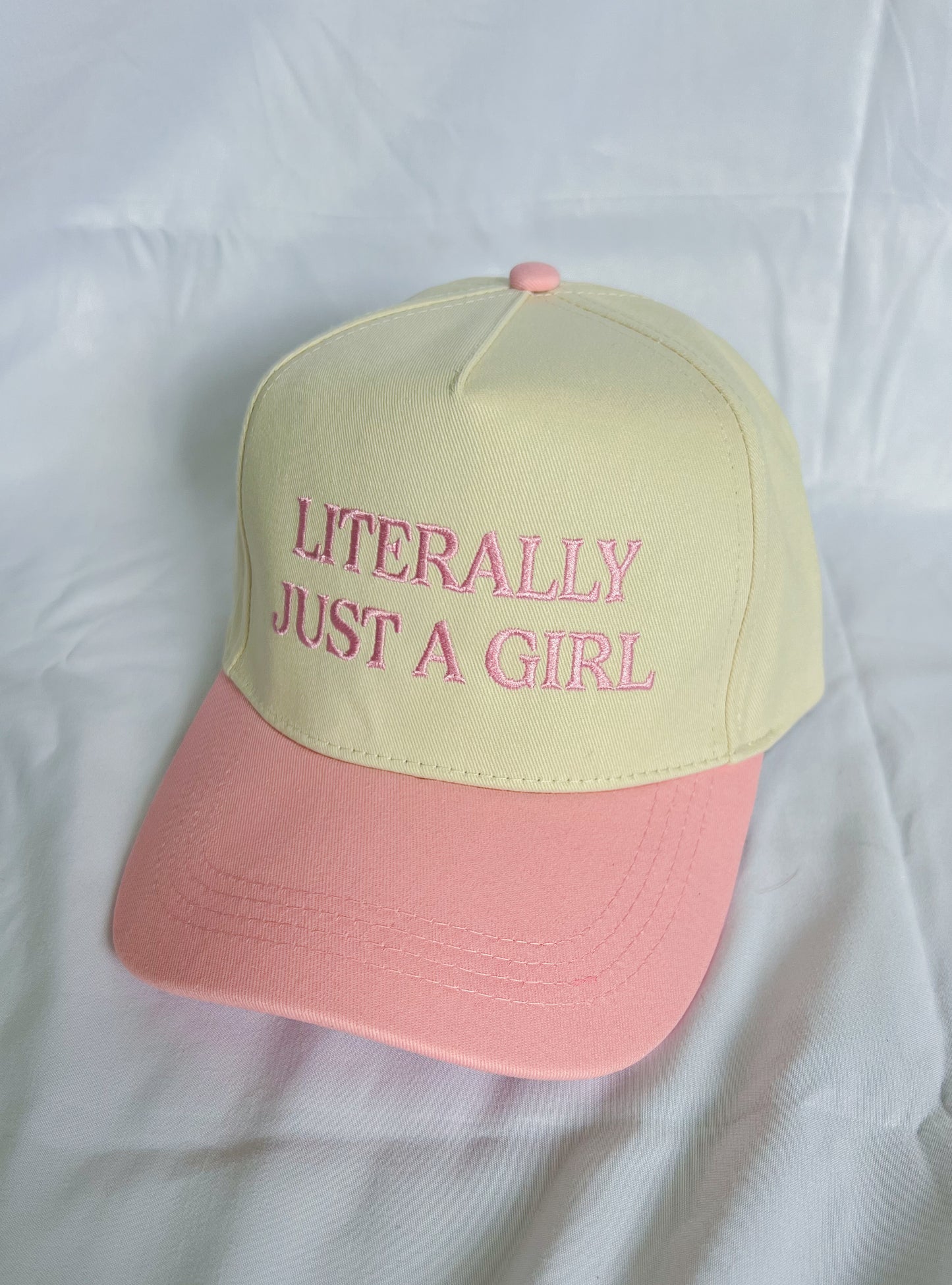 Just a Girl Trucker Hat (Pink)