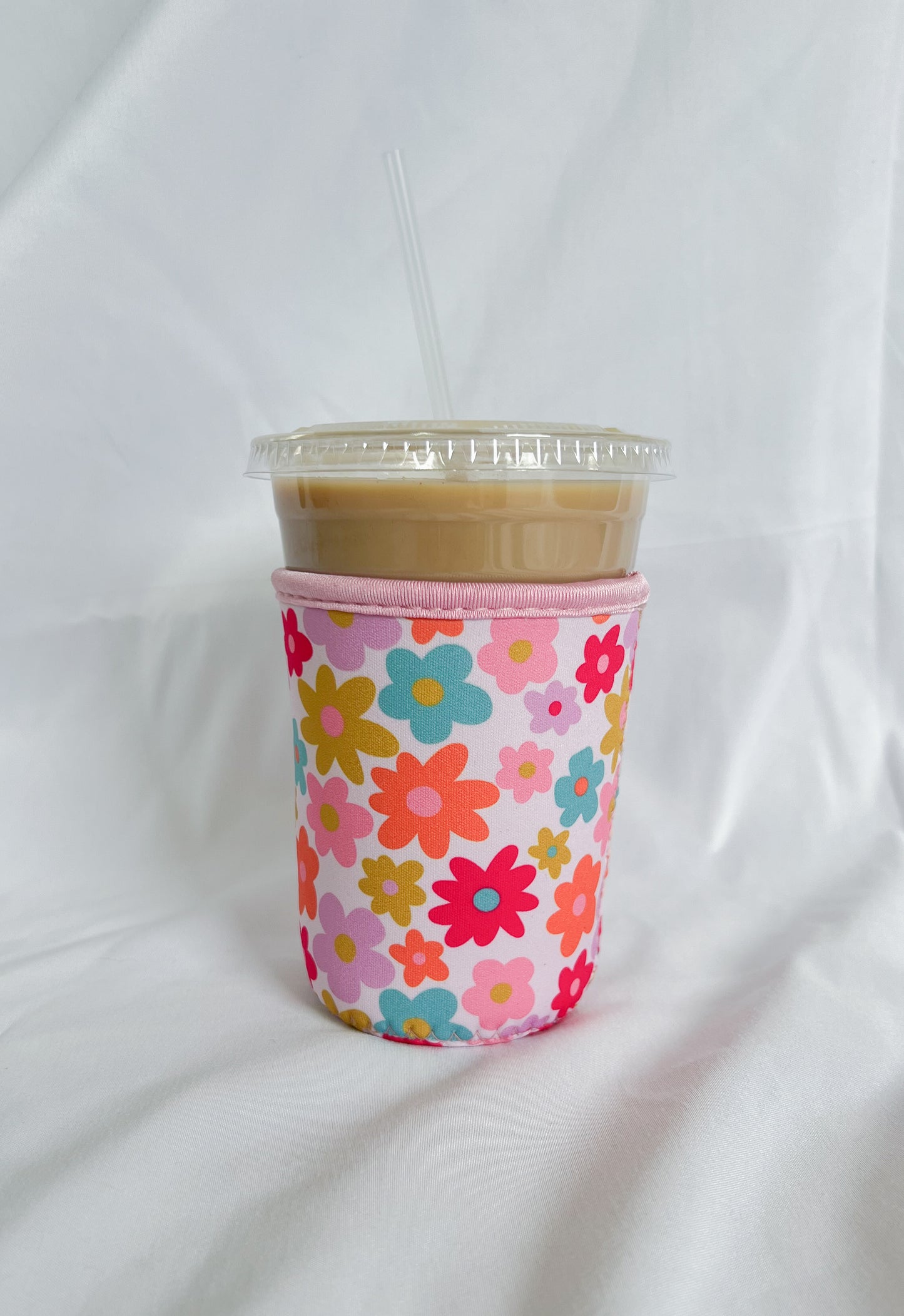 Retro Florals Coffee Koozie