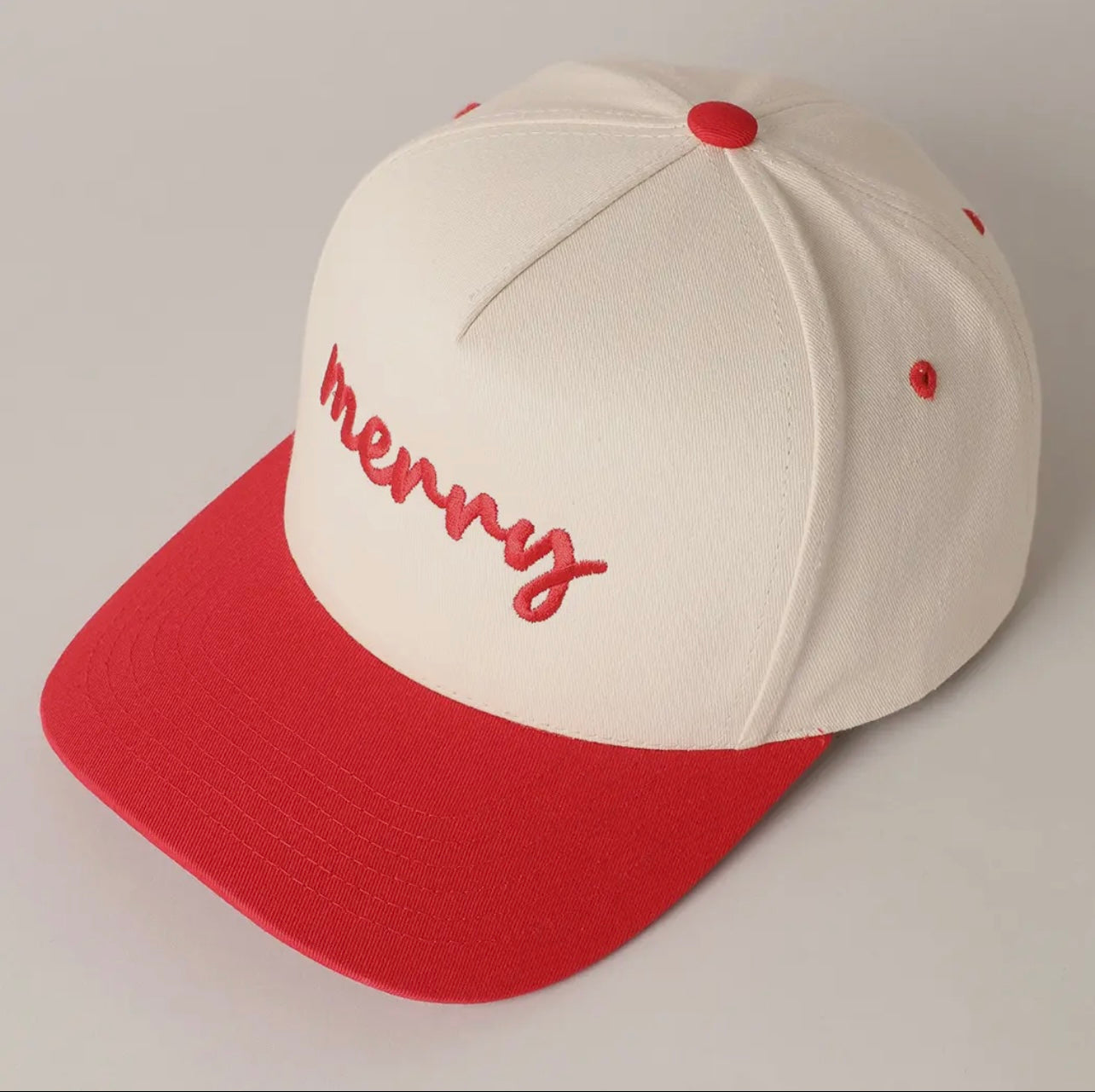 Merry Trucker Hat (Red)