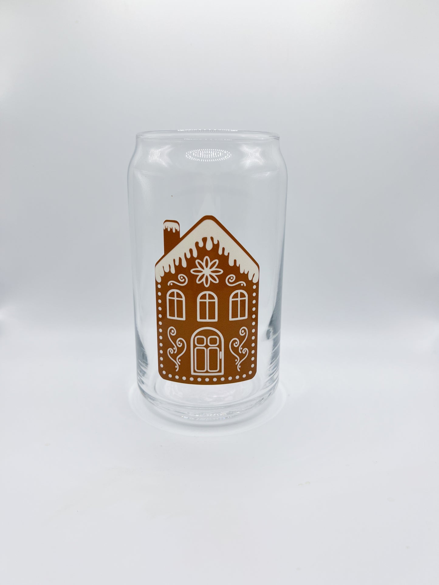 Gingerbread Glass Can