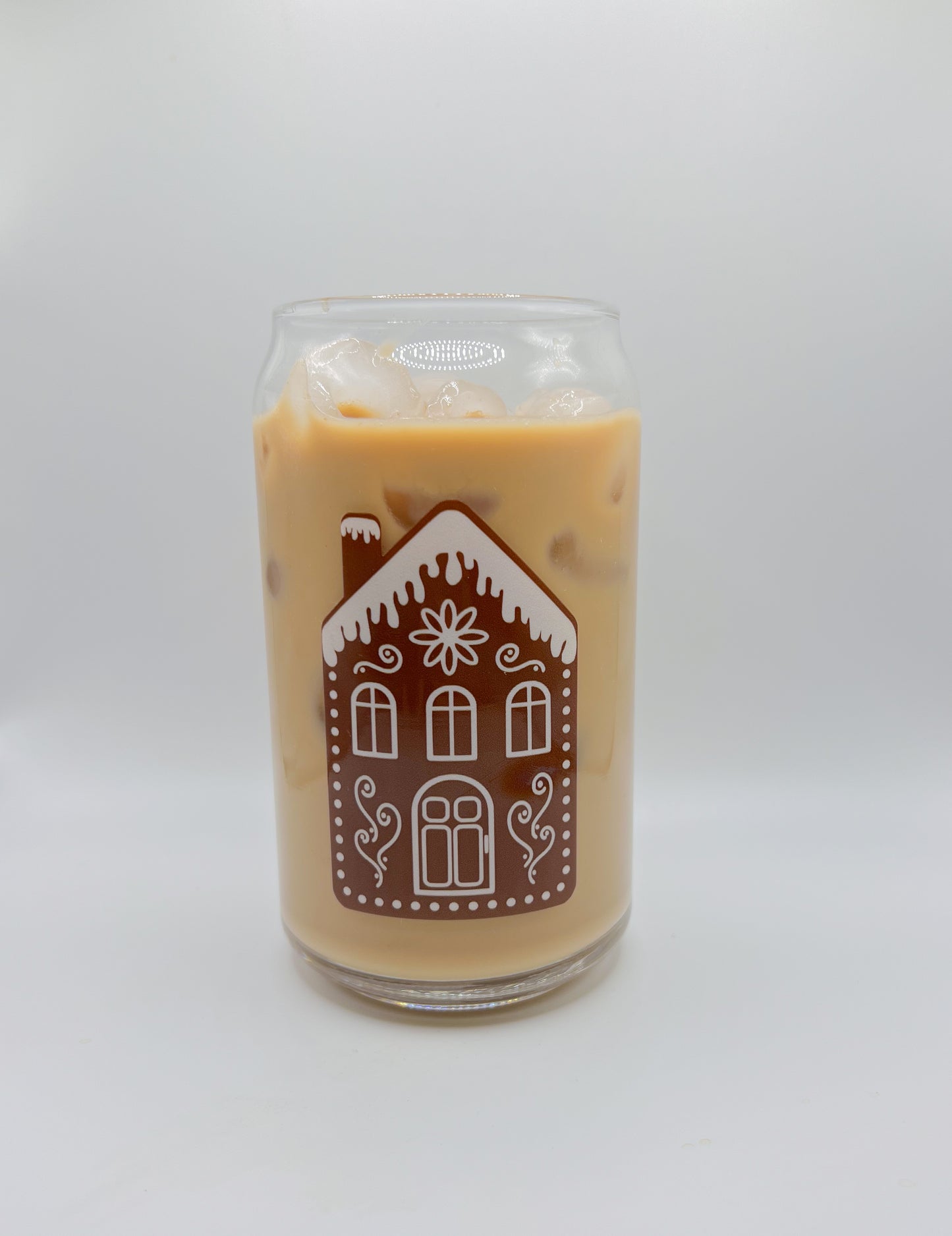 Gingerbread Glass Can