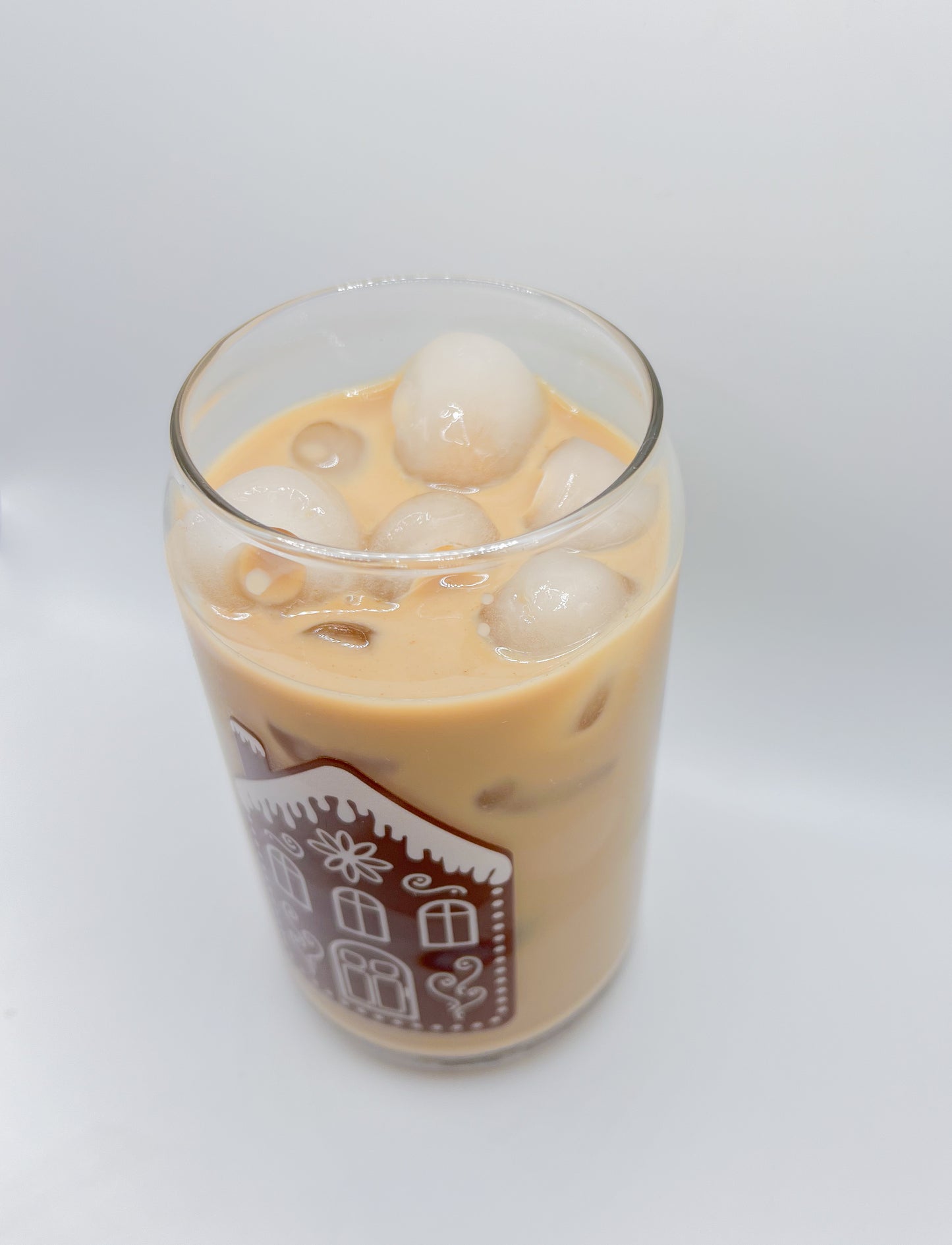 Gingerbread Glass Can