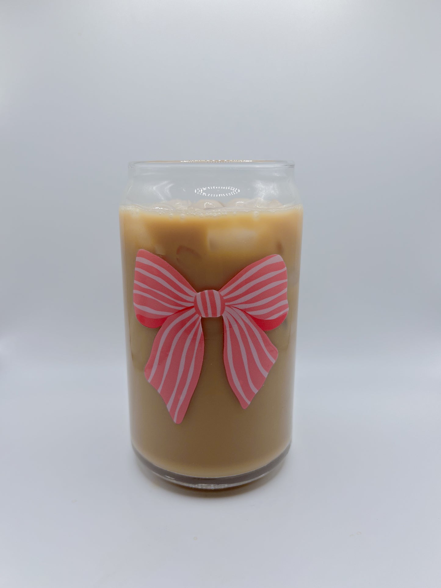 Stripped Bow Glass Can