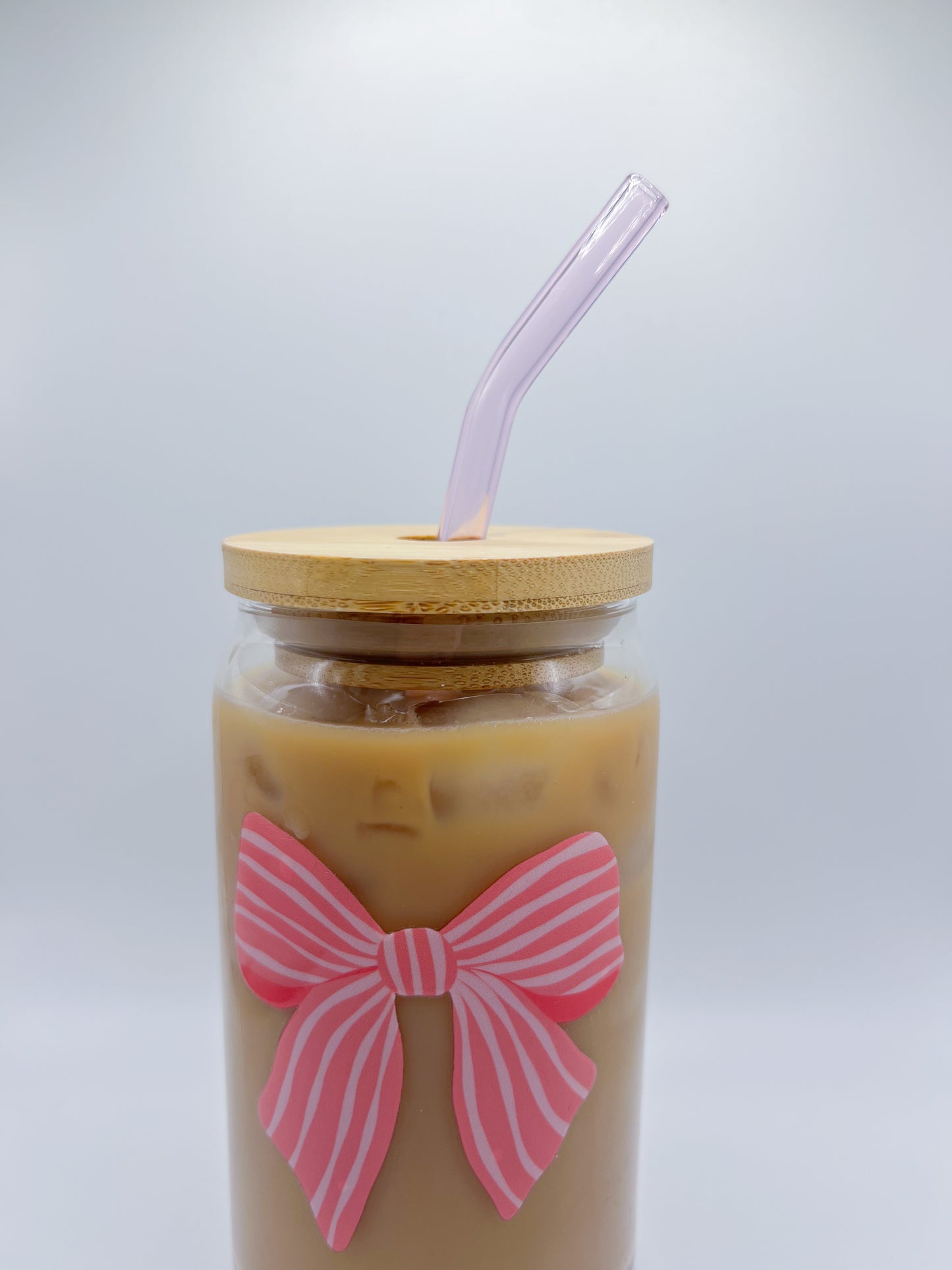 Stripped Bow Glass Can