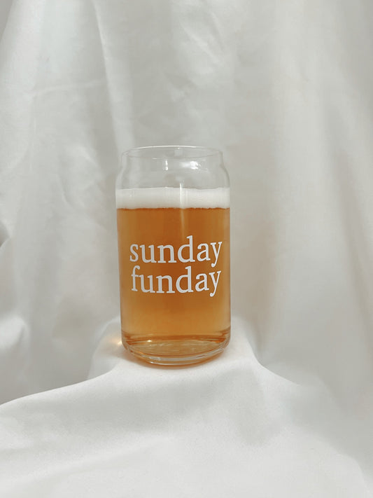 Sunday Funday Glass Can
