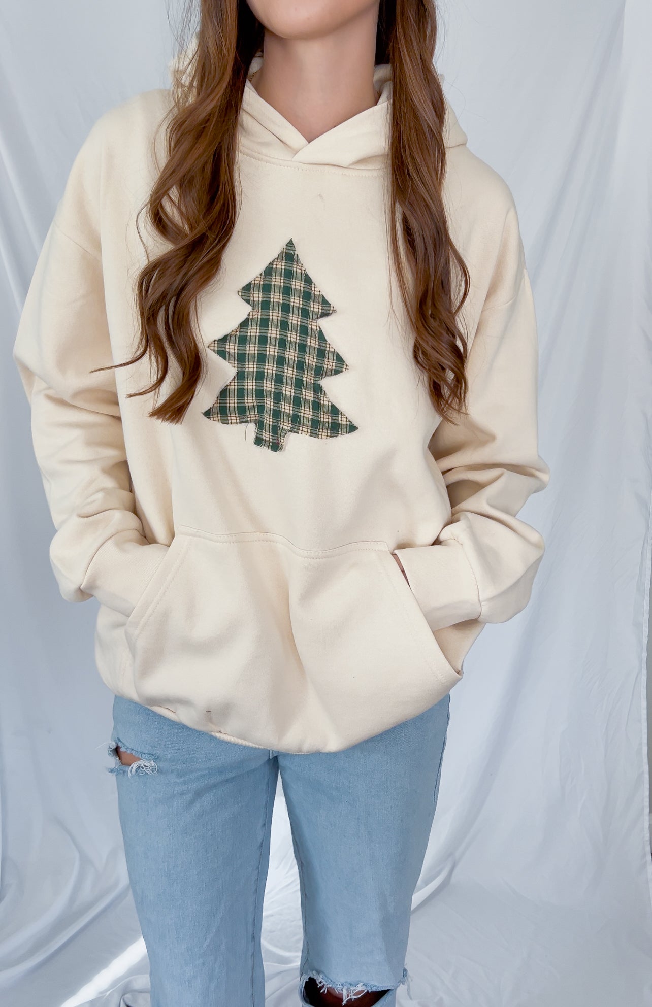 Quilted Christmas Tree hoodie