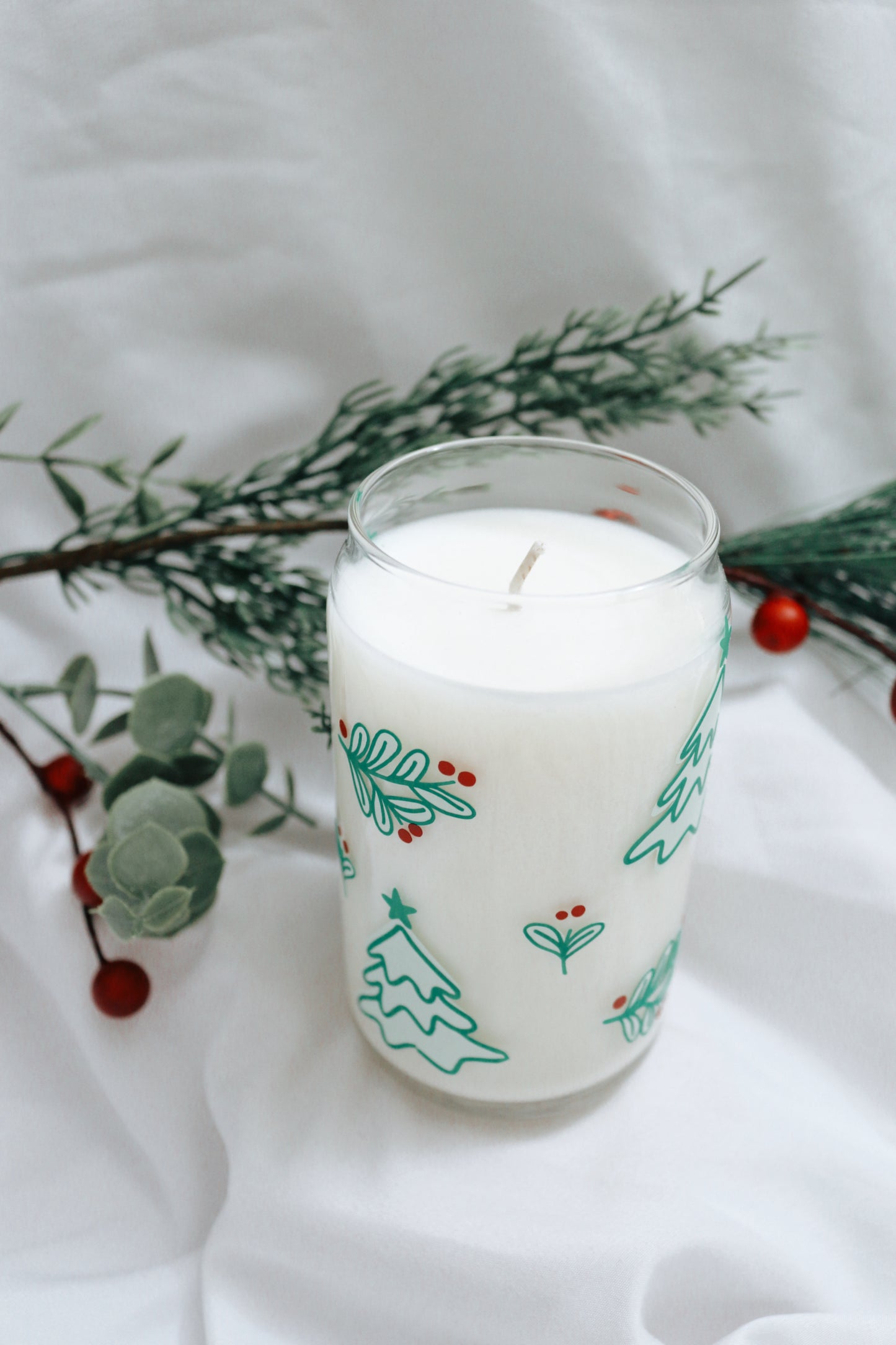 Holly Jolly Christmas Candle