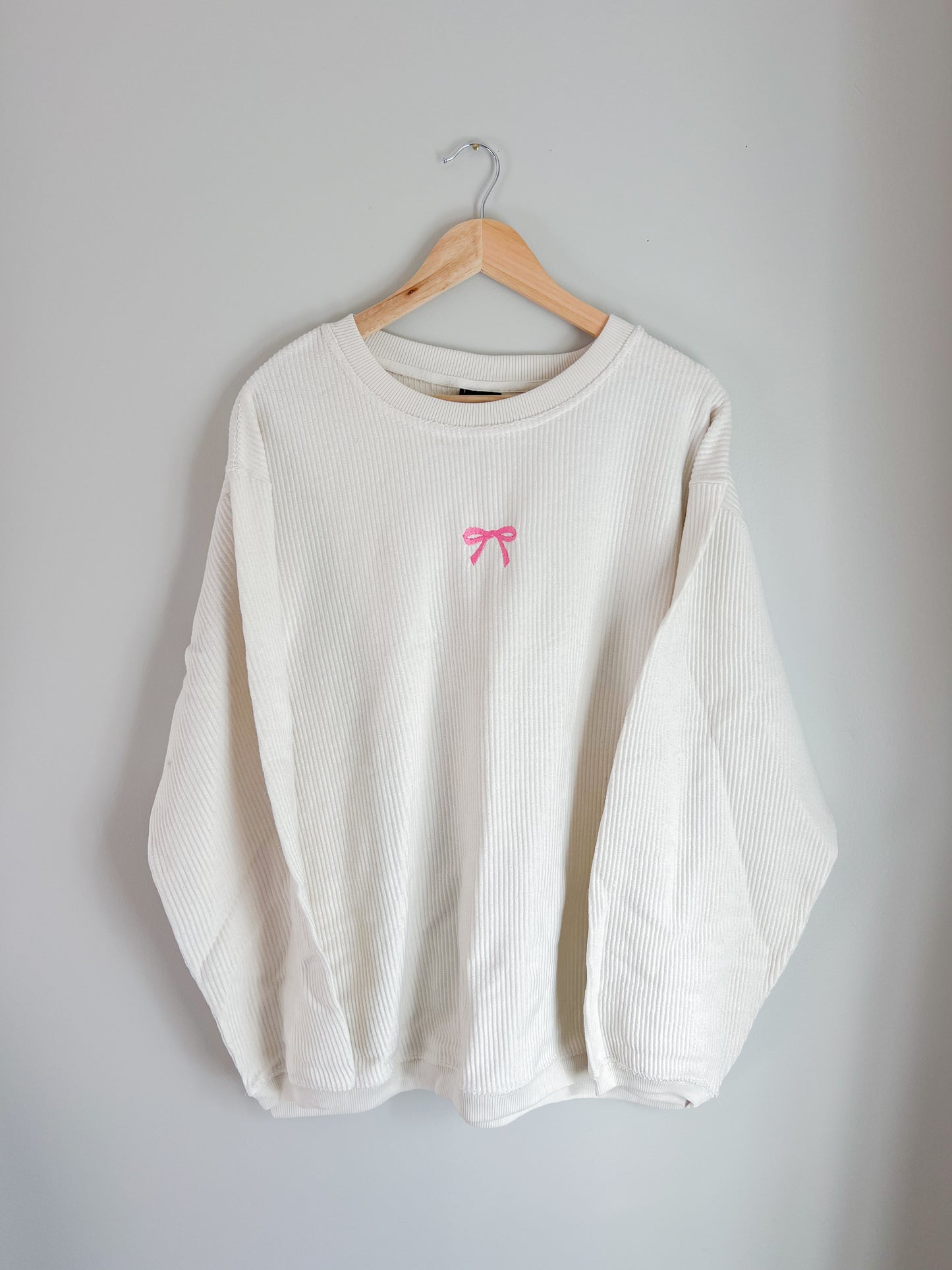 Bow Corded Crewneck