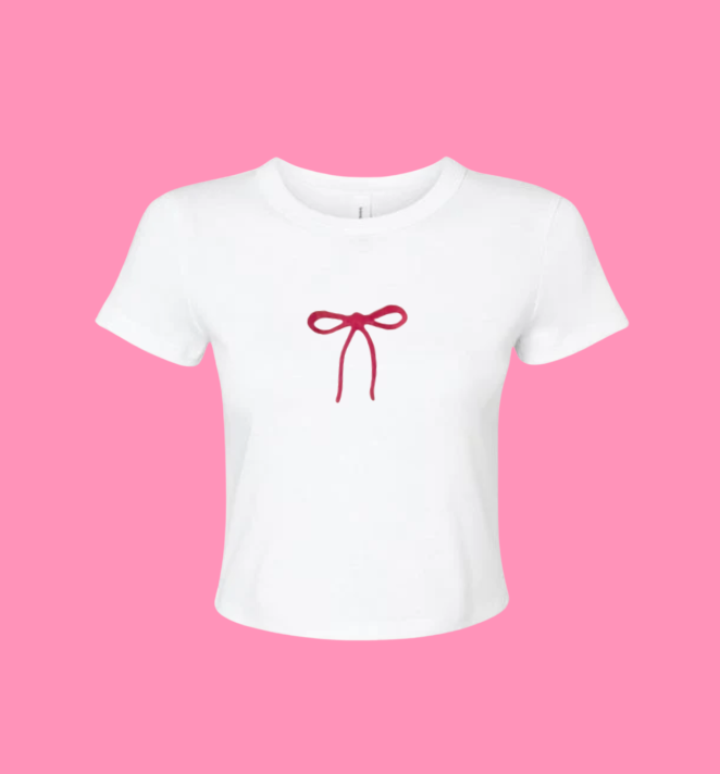 Bow Cropped Tee