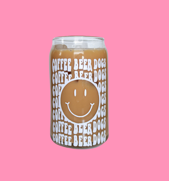 Coffee, Beer, Dogs Glass can