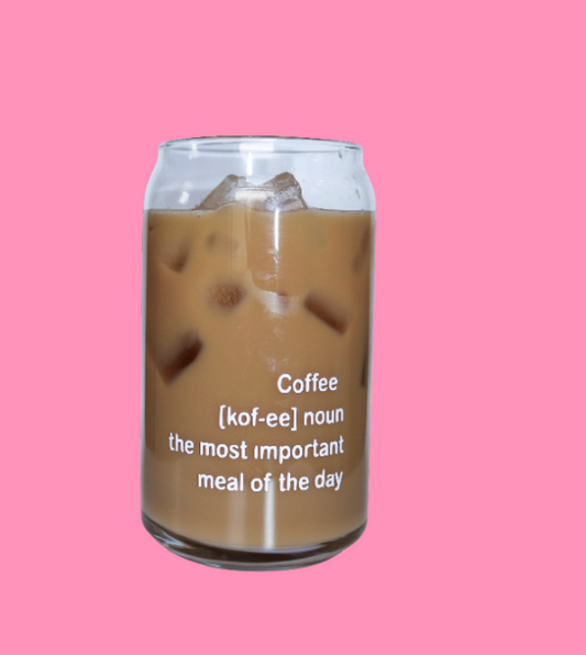 Coffee Definition Glass Can