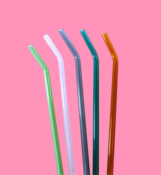 Colored Glass Straws