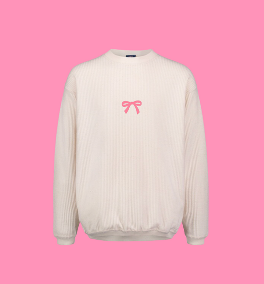 Bow Corded Crewneck