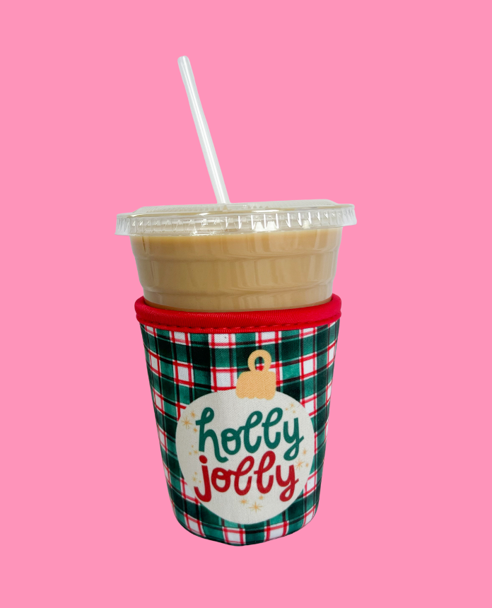 Holly Jolly Coffee Koozie