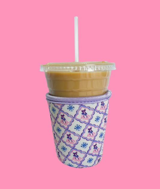 Ice Skate Coffee Koozie