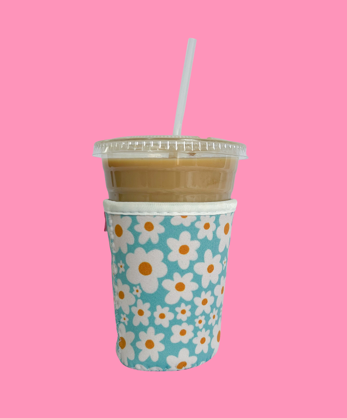 Blue Daisy Coffee Koozie
