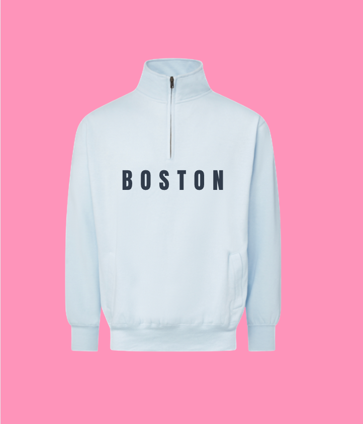 Boston Quarter Zip (Arctic Blue)