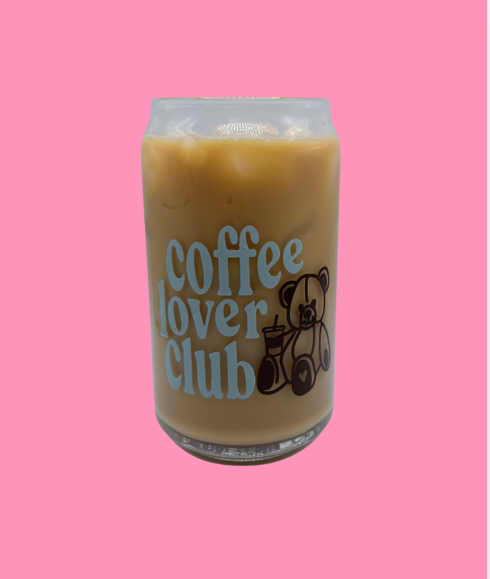 Coffee Lover Club Glass Can