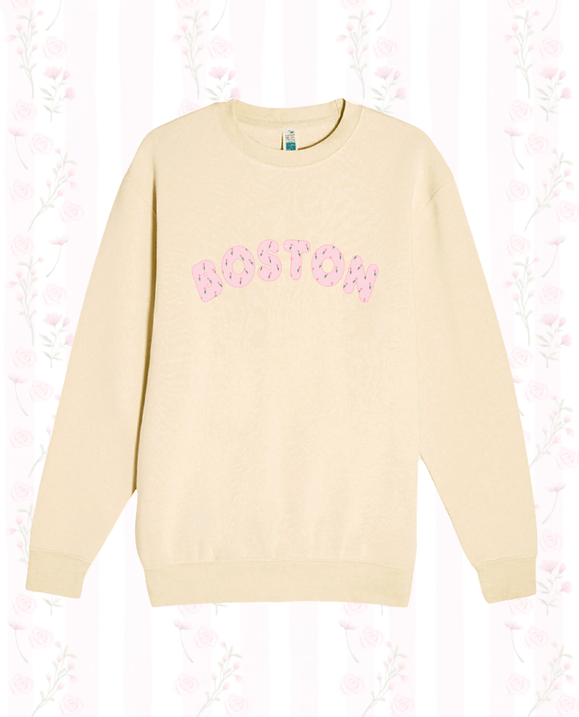 Boston Tulip Crewneck