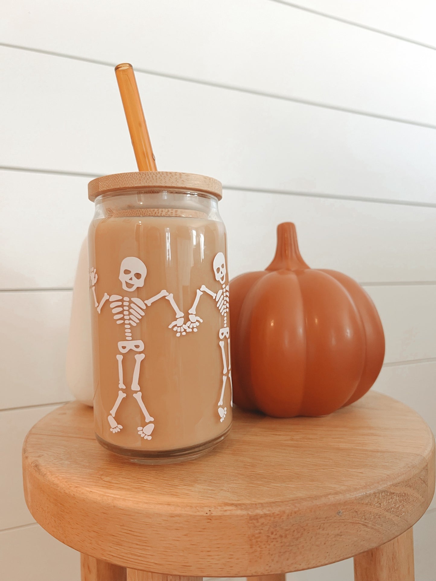 Skeleton Glass Can